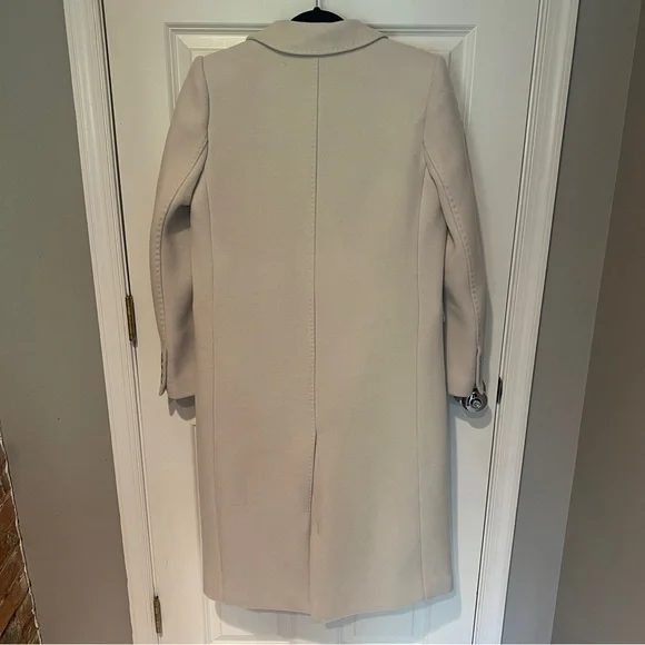 NWT Aritzia Babaton Constant Coat Sodt Wool Cashmere in Matte Pearl - Picture 10 of 12